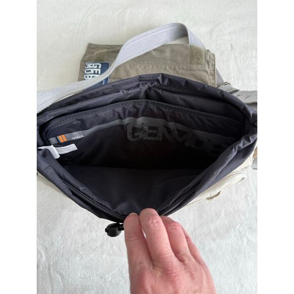 Golla GenMob ipad Messenger Bag Crossbody Beige Adjustable‎ Pockets Canvas - Picture 8 of 16